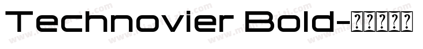 Technovier Bold字体转换